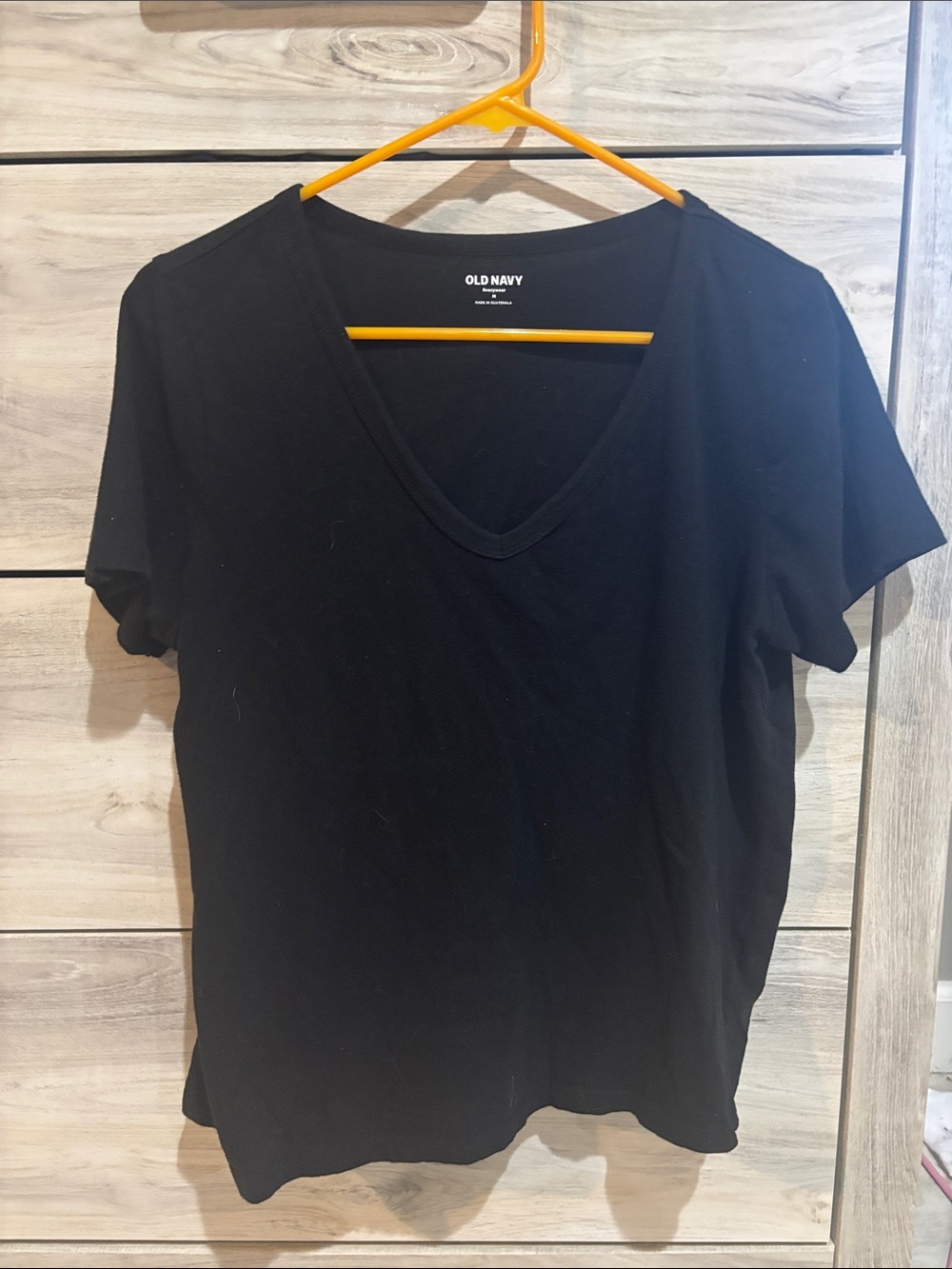 Old Navy Black V-Neck Short Sleeve Tee